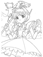 Cardcaptor Sakura Coloring Page